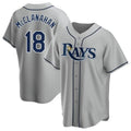 Jamed TB.Rays #18 Shane McClanahan Player Gray Home Game Stitched Jerseys