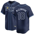Jamed TB.Rays #18 Shane McClanahan Player Navy Home Limited Stitched Jerseys