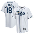 Jamed TB.Rays #18 Shane McClanahan Player White Home Game Stitched Jerseys