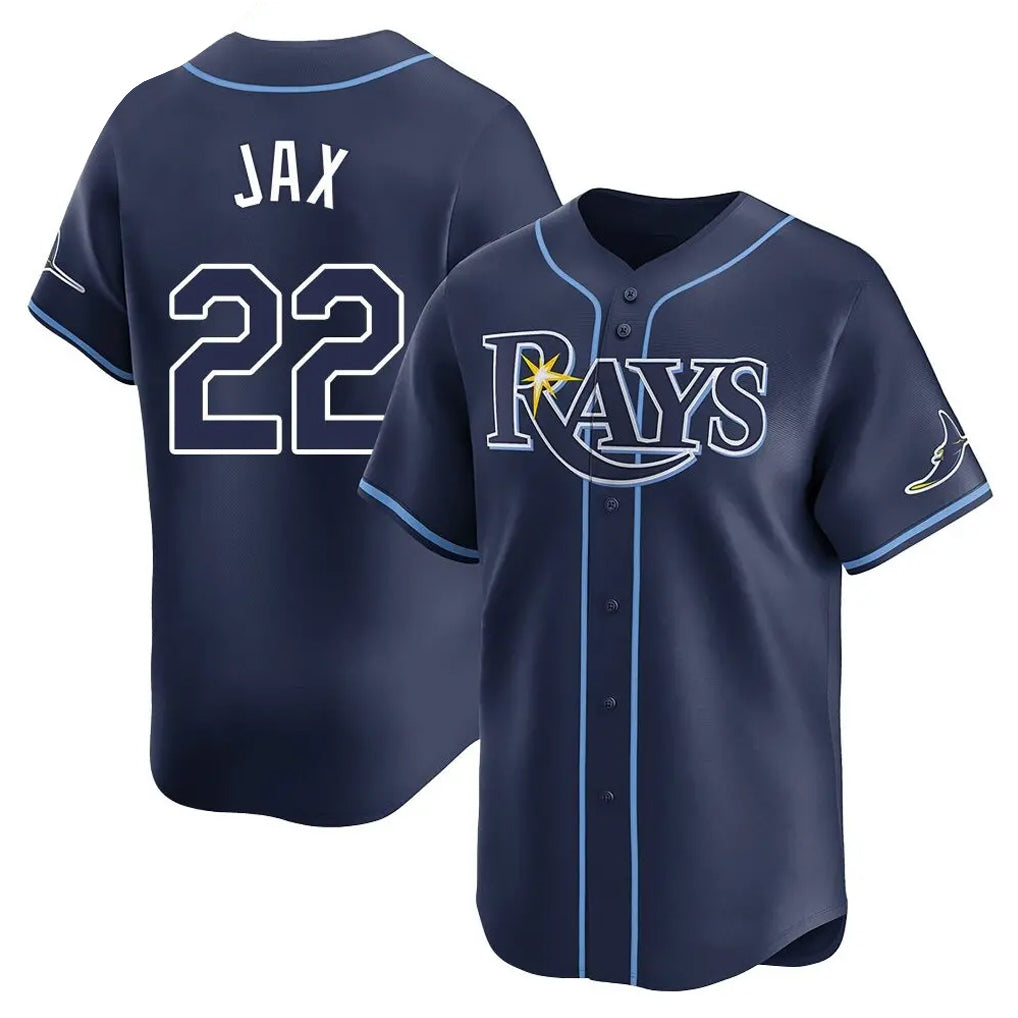 Jamed TB.Rays #22 Griffin Jax Player Navy Home Limited Stitched Jerseys