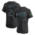 Jamed TB.Rays #2 Yandy Diaz Player Black City Connect Home Limited Elite Stitched Jerseys