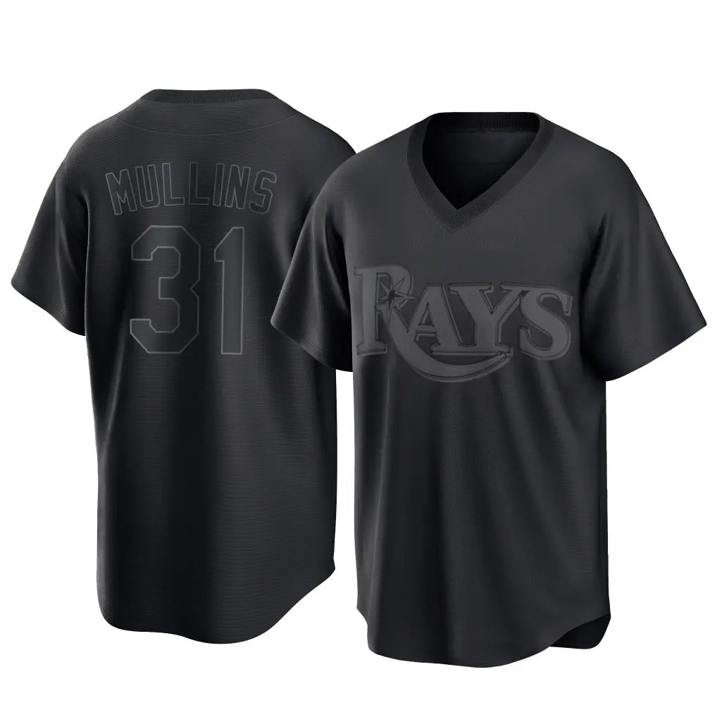 Jamed TB.Rays #31 Cedric Mullins Player Black Home Game Stitched Jerseys