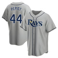 Jamed TB.Rays #44 Ryan Pepiot Player Gray Home Game Stitched Jerseys