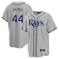 Jamed TB.Rays #44 Ryan Pepiot Player Gray Home Limited Stitched Jerseys