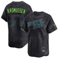 Jamed TB.Rays #57 Drew Rasmussen Player Black City Connect Home Limited Stitched Jerseys