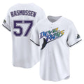Jamed TB.Rays #57 Drew Rasmussen Player White City Connect Home Stitched Jerseys