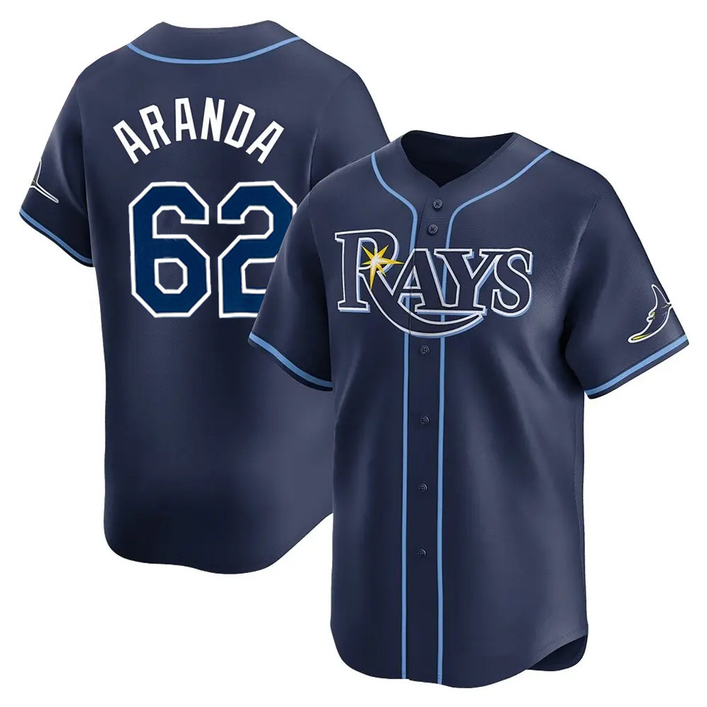Jamed TB.Rays #62 Jonathan Aranda Player Navy Home Limited Stitched Jerseys