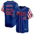 Jamed TB.Rays #62 Jonathan Aranda Player Royal 2025 Independence Day Vapor Premier Limited Stitched Jerseys