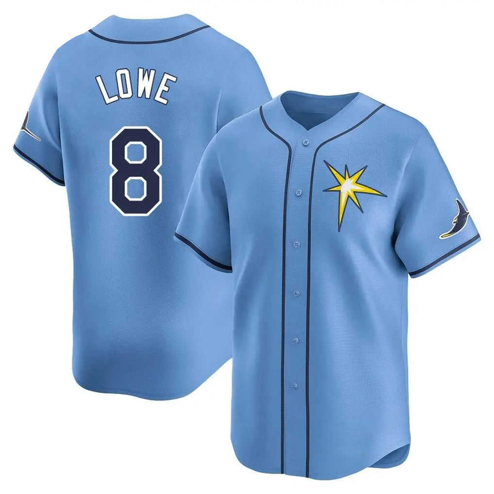 Jamed TB.Rays #8 Brandon Lowe Player Light Blue Home Limited Stitched Jerseys
