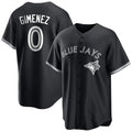 Jamed T.Blue Jays #0 Andres Gimenez Player Black Home Game Stitched Jerseys