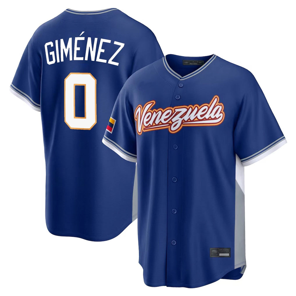 Jamed T.Blue Jays #0 Andres Gimenez Player Royal 2026 World Series Classic Limited Stitched Jerseys