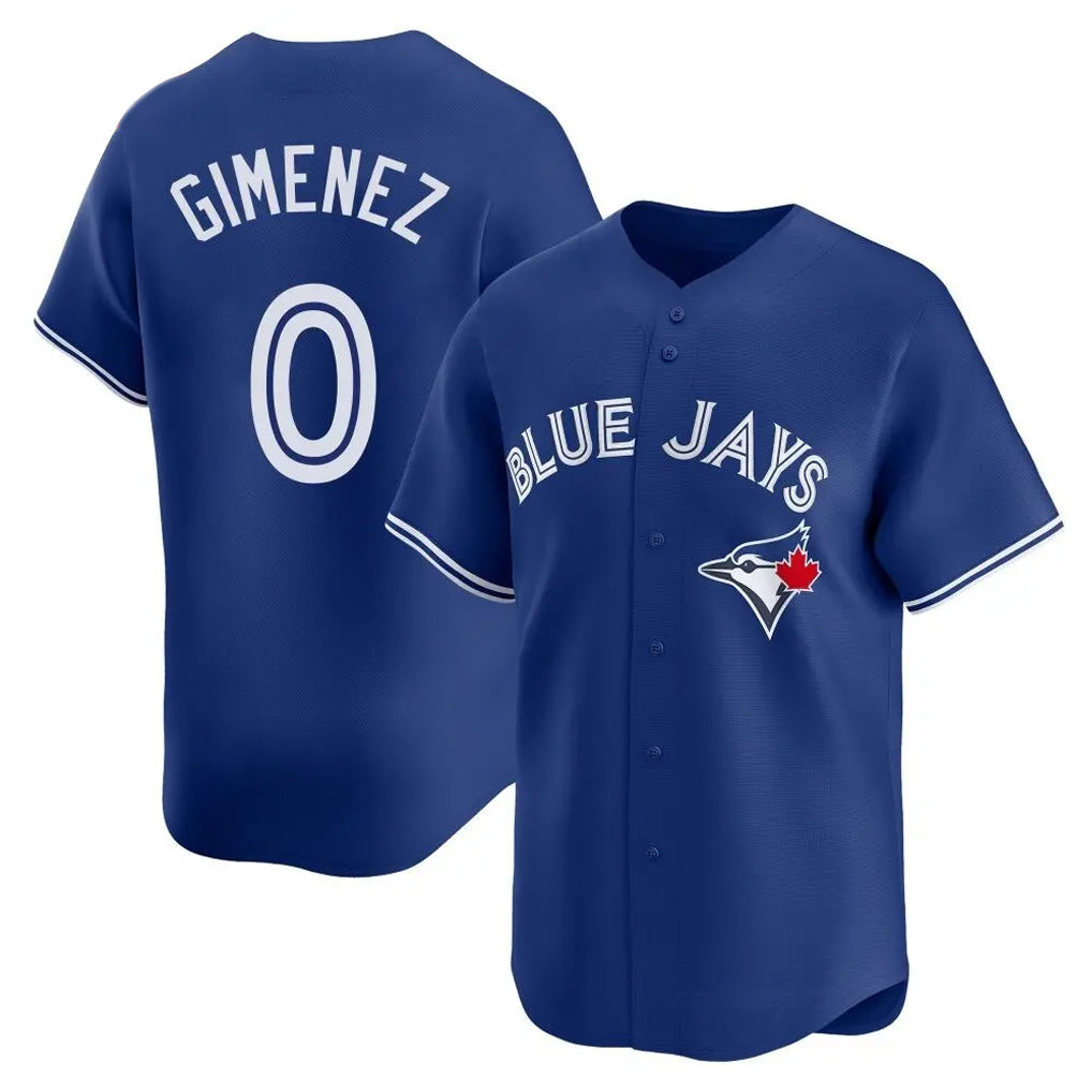 Jamed T.Blue Jays #0 Andres Gimenez Player Royal Home Game Stitched Jerseys