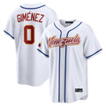 Jamed T.Blue Jays #0 Andres Gimenez Player White 2026 World Series Classic Limited Stitched Jerseys