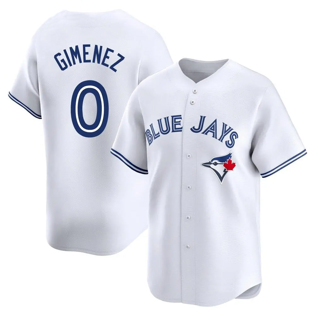 Jamed T.Blue Jays #0 Andres Gimenez Player White Home Limited Stitched Jerseys