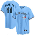 Jamed T.Blue Jays #11 Bo Bichette Player Blue Home Limited Stitched Jerseys