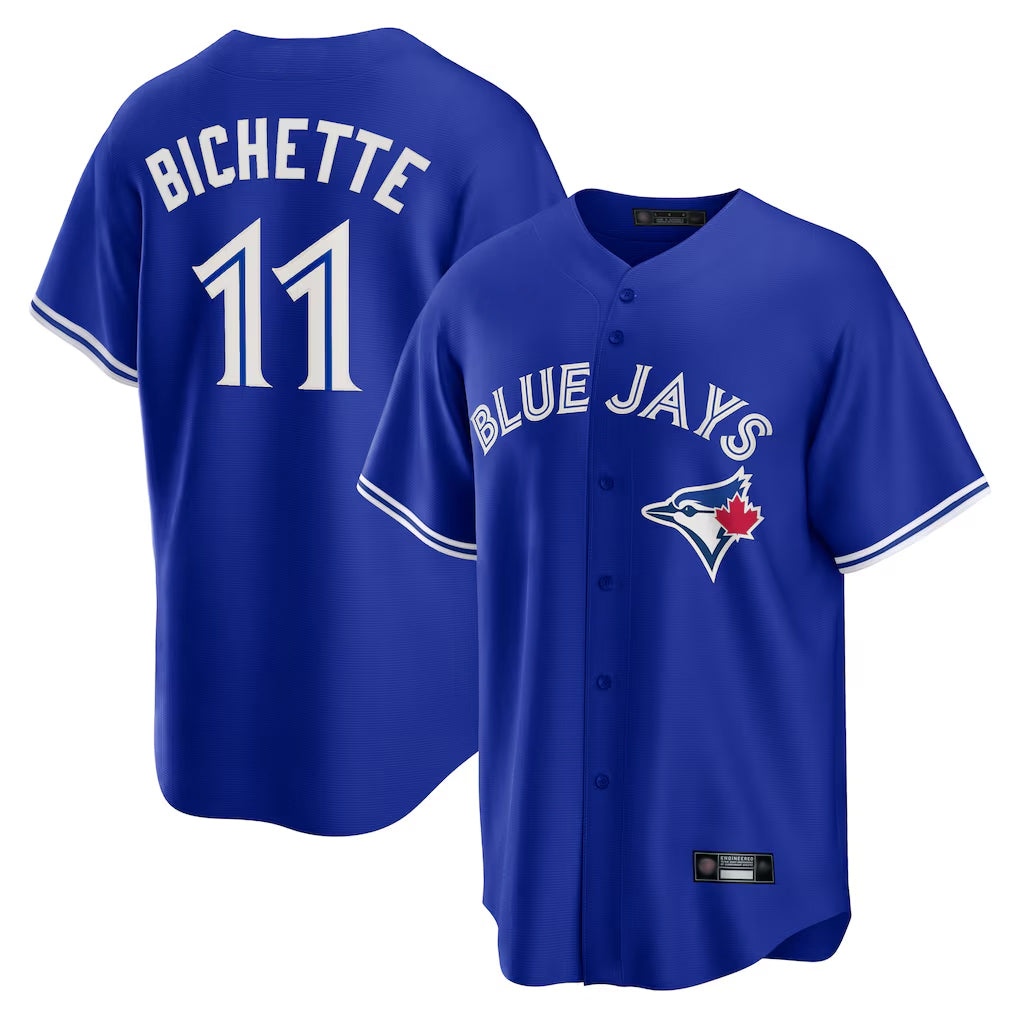 Jamed T.Blue Jays #11 Bo Bichette Player Blue Rush Limited Stitched Jerseys