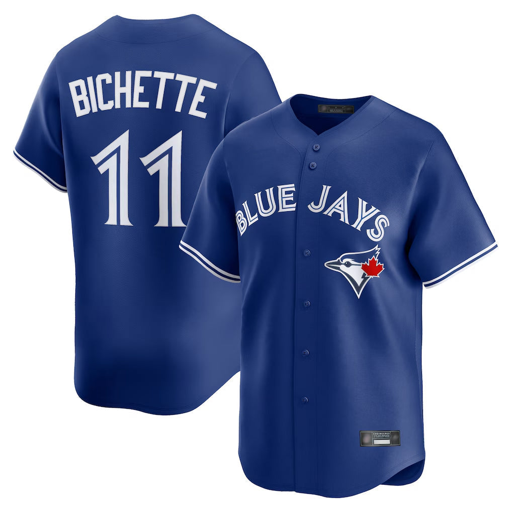 Jamed T.Blue Jays #11 Bo Bichette Player Royal Limited Home Stitched Jerseys