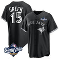 Jamed T.Blue Jays #15 Chad Green Player Black 2025 World Series City Connect Limited Stitched Jerseys