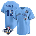 Jamed T.Blue Jays #15 Chad Green Player Blue 2025 World Series Game Stitched Jerseys