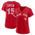 Jamed T.Blue Jays #15 Chad Green Player Red Home Limited Stitched Jerseys