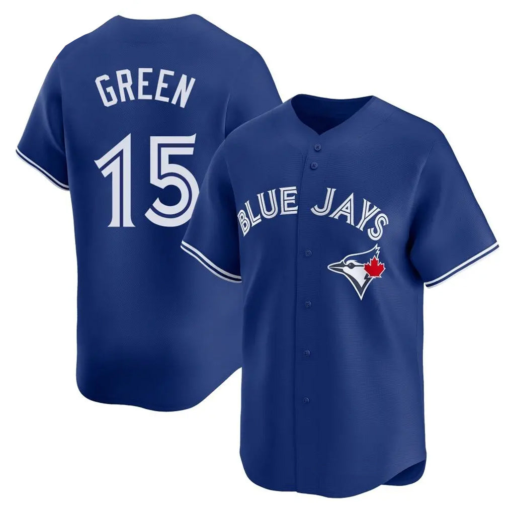 Jamed T.Blue Jays #15 Chad Green Player Royal Home Limited Stitched Jerseys