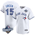 Jamed T.Blue Jays #15 Chad Green Player White 2025 World Series Limited Stitched Jerseys