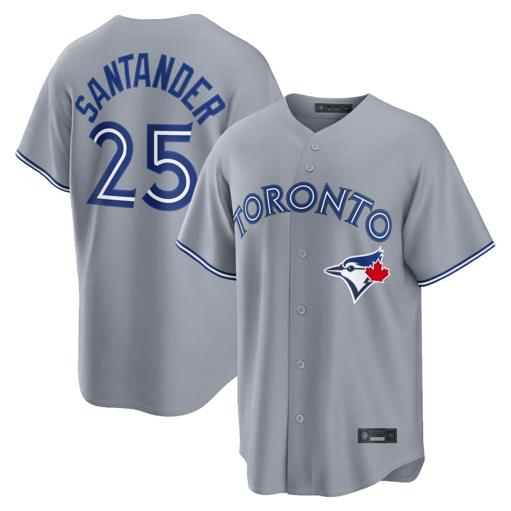 Jamed T.Blue Jays #25 Anthony Santander Player Gray Home Limited Stitched Jerseys