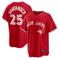 Jamed T.Blue Jays #25 Anthony Santander Player Red Home Limited Stitched Jerseys