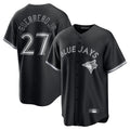 Jamed T.Blue Jays #27 Vladimir Guerrero Jr Player Black City Connect Limited Stitched Jerseys