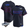 Jamed T.Blue Jays #30 Alejandro Kirk Player Black 2025 World Series City Connect Stitched Jerseys