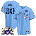 Jamed T.Blue Jays #30 Alejandro Kirk Player Blue 2025 American League All Stitched Jerseys
