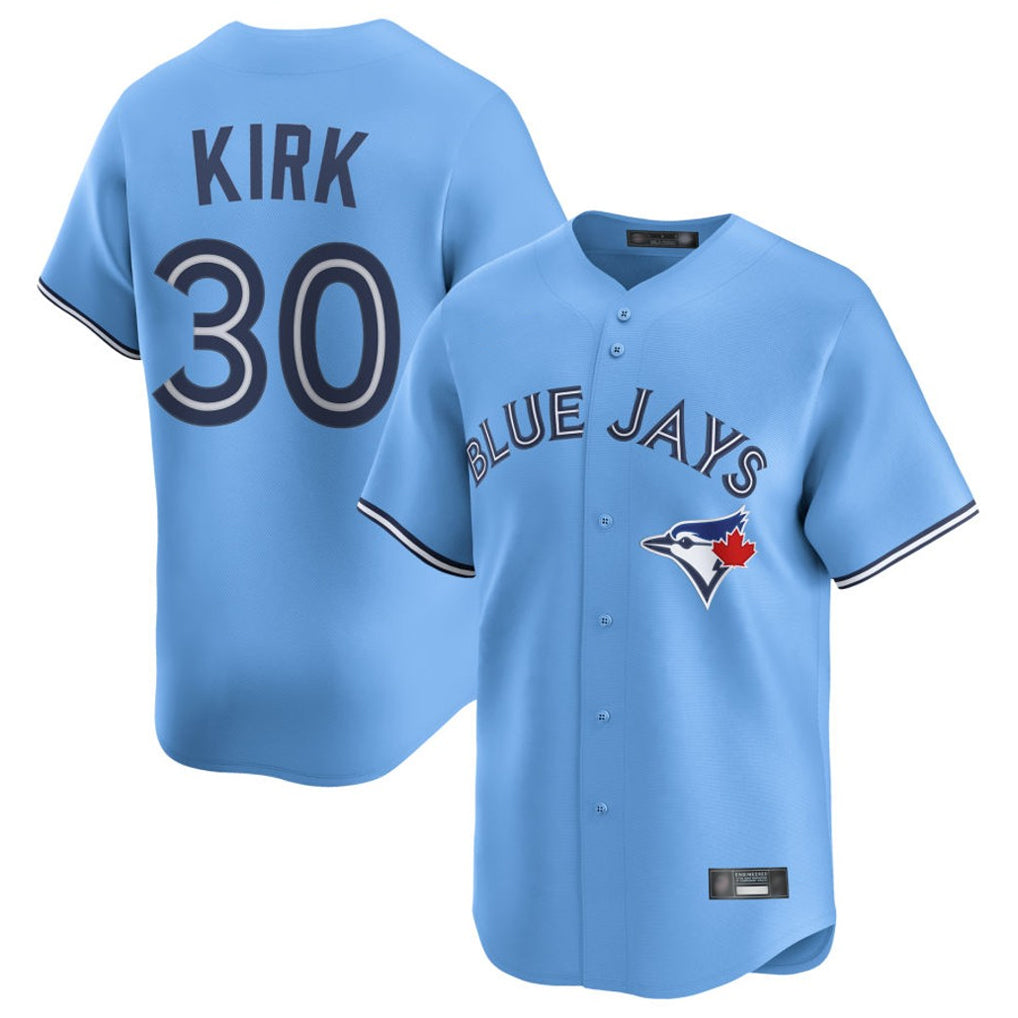 Jamed T.Blue Jays #30 Alejandro Kirk Player Blue Home Limited Stitched Jerseys