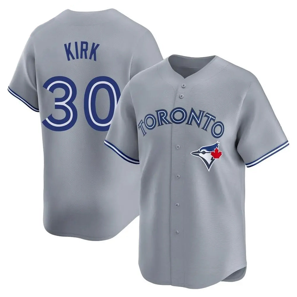 Jamed T.Blue Jays #30 Alejandro Kirk Player Gray Home Limited Stitched Jerseys
