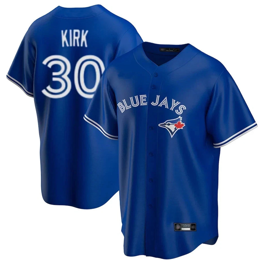 Jamed T.Blue Jays #30 Alejandro Kirk Player Royal Game Stitched Jerseys