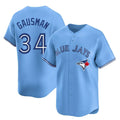 Jamed T.Blue Jays #34 Kevin Gausman Player Blue Home Limited Stitched Jerseys