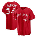 Jamed T.Blue Jays #34 Kevin Gausman Player Red Home Limited Stitched Jerseys