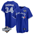 Jamed T.Blue Jays #34 Kevin Gausman Player Royal 2025 World Series Limited Stitched Jerseys