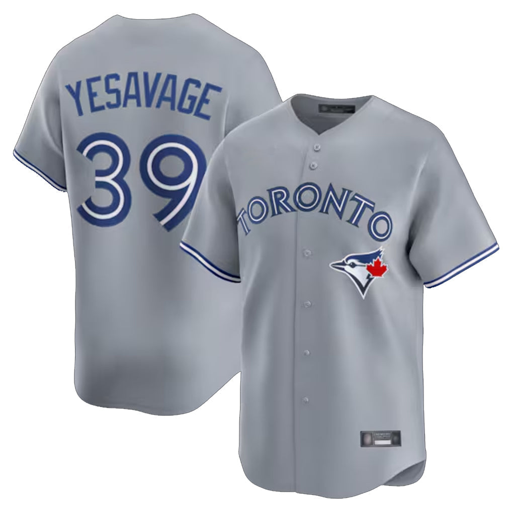 Jamed T.Blue Jays #39 Trey Yesavage Player Gray Home Limited Stitched Jerseys