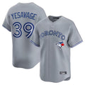 Jamed T.Blue Jays #39 Trey Yesavage Player Gray Home Limited Stitched Jerseys