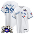 Jamed T.Blue Jays #39 Trey Yesavage Player White 2025 American League Limited All Stitched Jerseys