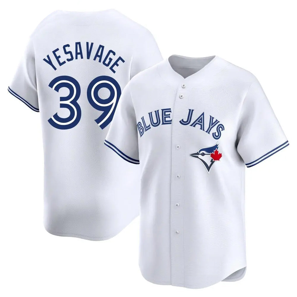 Jamed T.Blue Jays #39 Trey Yesavage Player White Home Limited Stitched Jerseys
