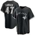 Jamed T.Blue Jays #47 Addison Barger Player Black City Connect Limited Stitched Jerseys
