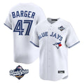 Jamed T.Blue Jays #47 Addison Barger Player White 2025 World Series Limited Stitched Jerseys