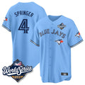 Jamed T.Blue Jays #4 George Springer Player Blue 2025 World Series Limited Stitched Jerseys