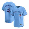 Jamed T.Blue Jays #4 George Springer Player Blue Home Game Stitched Jerseys
