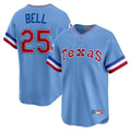Jamed T.Rangers #25 Buddy Bell Player Blue Home City Connect Limited Stitched Jerseys
