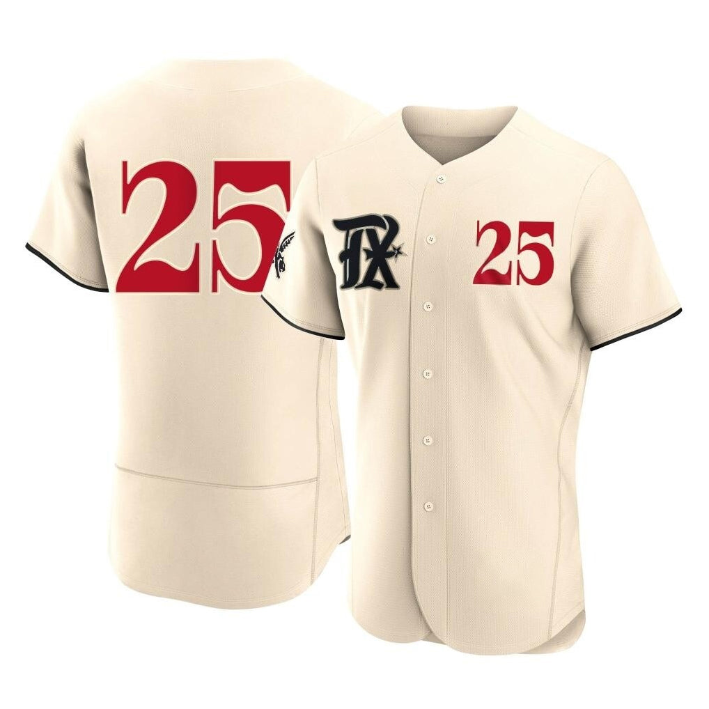 Jamed T.Rangers #25 Buddy Bell Player Cream Limited City Connect Stitched Jerseys