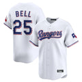 Jamed T.Rangers #25 Buddy Bell Player White Home Limited Stitched Jerseys