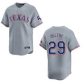 Jamed T.Rangers #29 Adrian Beltre Player Gray Home Limited Stitched Jerseys