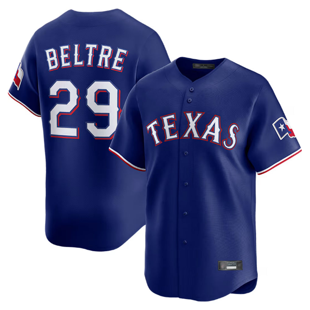 Jamed T.Rangers #29 Adrian Beltre Player Royal Home Limited Stitched Jerseys